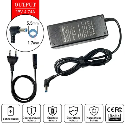 AC Power Adapter Charger For Packard Bell EasyNote F1235 Hera C G Laptop • £16.31