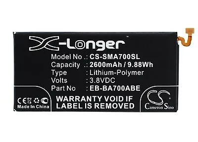 New Rechargeable Battery For Samsung SM-A700FSM-A700FDSM-A700HSM-A700K • $24.63