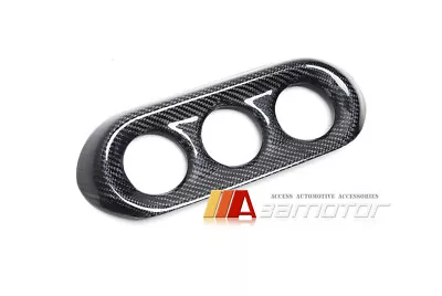 Carbon Fiber AC Control Panel Cover Fit For Mitsubishi Lancer Evolution X EVO 10 • $94.99