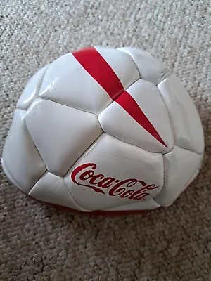 £7.99 • Buy  Coca Cola Euro Size 5 Football - White Red - New - Deflated In Bag