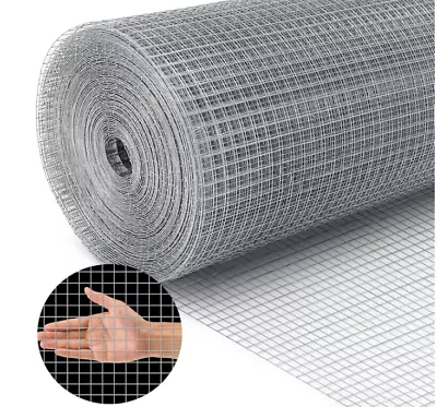 Hardware Cloth 1/2 Inch Chicken Wire Fence Galvanized Welded Cage Wire Mesh Rol • $33.99