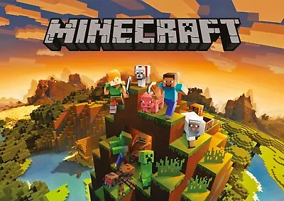 £5.50 • Buy Minecraft Kids Gaming Poster A3 Printed On 250gsm Quality Paper - Free Postage