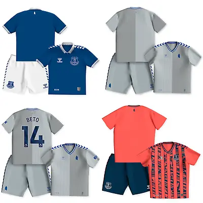 Everton Kid's Football Kit Hummel Infant's Shirt & Shorts Mini Kit Set - New • £24.99