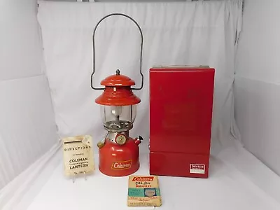 Coleman 200A Red Lantern 1964 With Smith Victor Metal Case & Instructions • $239.99