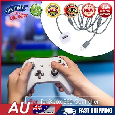 USB Controller Charging Cable Power Supply Cord For XBOX 360 Wireless Joystick A • $9.59