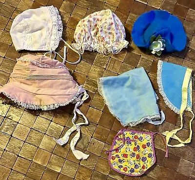 Vintage Handmade Lot Doll Bonnets 50’s And 60’s • $10