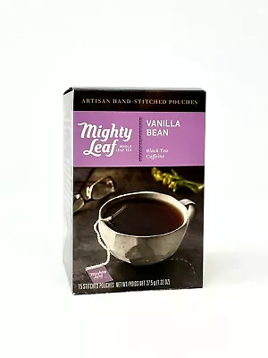 Mighty Leaf Whole Leaf Tea Vanilla Bean Black Tea 15 Pouches~FREE SHIPPING!!! • $13.99