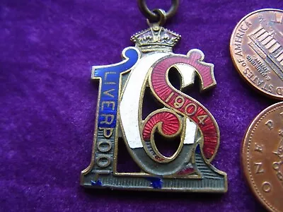 A Enamel Aintree Grand National Racecourse Annual Members Badge Liverpool 1904 • £7.99