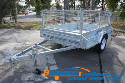 7x5 HOTDIP GALVANISED FULLY WELDED TIPPER BOX TRAILER 600mm REMOVEABLE CAGE • $2300