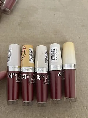 Lot Of 5 Imperfect Maybelline Super Stay 14hr Lipstick 070 Enduring Ruby (m17) • $16.20
