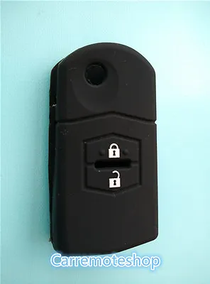 $7.90 • Buy MAZDA 3,2,6 2 Button Remote CAR KEY COVER CASE HOLDER MPS SP23 CX7 CX9 Black