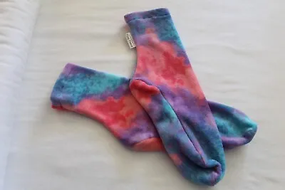 New Fleece Socks Cotton Candy Tye Dye Men's Choose Size • $9.99