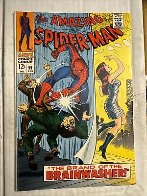 Amazing Spider-Man #59 VF+ 1st Mary Jane Watson Cover! Marvel 1968 • $175