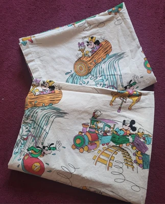 £12.50 • Buy Vintage Curtains Mickey Mouse Club Minnie Donald Walt Disney Vantona UK 66 X 54 
