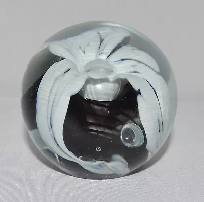 Mt. St. Helens Ash Glass Black & White Paper Weight Sphere 2  • $19.99