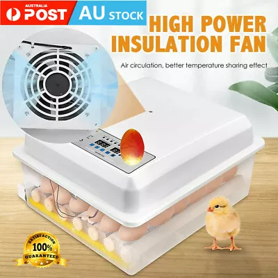 24/64 Automatic Egg Incubator Digital LED Hatch Turning Chicken Duck Poultry • $68.50