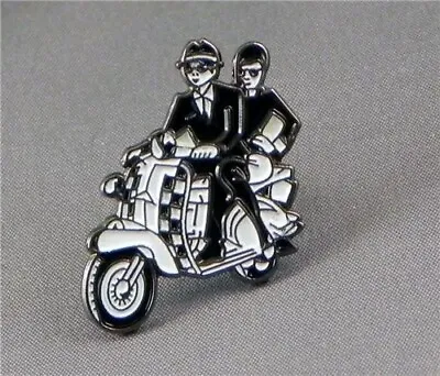 Brand New Tie Pin Vespa Lambretta Scooter SKA MOD 2Tones Couple Pin Badge • £2.15