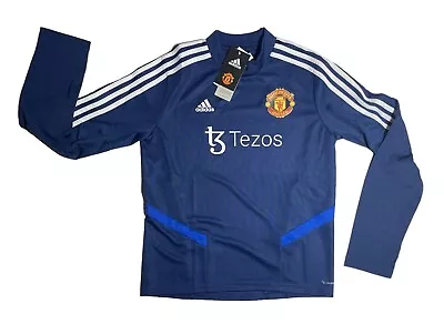MANCHESTER UNITED Adidas Pre Match Jersey LONG SLEEVE YOUTH SIZES NEW/TAG • $39.99