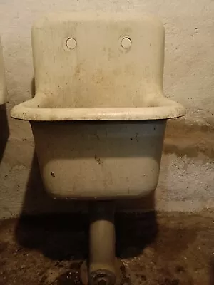 Vintage / Antique Cast Iron W/Porcelain Finish Industrial Farmhouse Slop Sink • $700