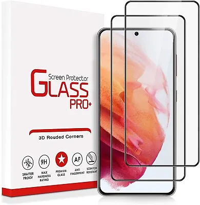 For Samsung Galaxy S8 S9 Plus S7 Edge Full Cover Tempered Glass Screen Protector • £3.99