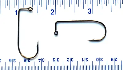 100 Matzuo 117020 Bronze Aberdeen 90 Degree Jig Fish Hooks Size 2/0 • $11.99