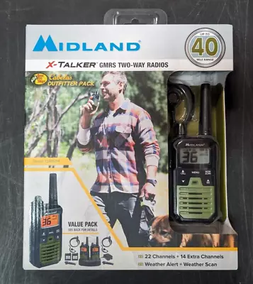 Midland X-Talker 40-Mile Range GMRS Two-Way Radios T299VP4 BRAND NEW • $79