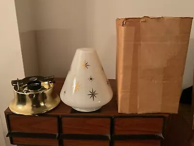Puritan Star Glass Hanging Ceiling Light Lamp #383 1950s 60s Vintage • $100