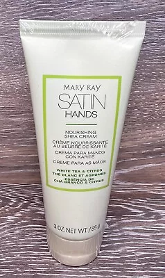 Mary Kay Satin Hands Nourishing Shea Cream White Tea & Citrus Full Size 3 Oz • $10.50