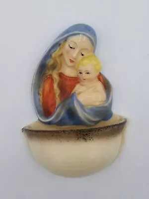 Goebel Holy Water Font Wall Hanging Madonna And Child HW51 Crown Mark Germany  • $44.99