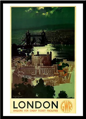 A3 - London GWR Railway Travel 1938 VINTAGE RETRO Posters Print Old Style #12 • £4.54