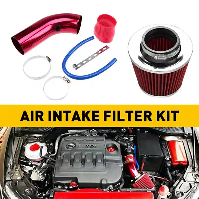 Car Auto Pipe Power Hose Flow System Cold Air Intake Filter Induction Kit • $41.99