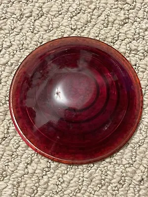 Vintage  3 3/4  Red Glass  No.323 LENS TailBrakeStop Light • $44.99