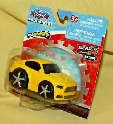 Ford Mustang Gt 2015 Gear'd Up Junior New Jam'n Prod Yellow Plastic Dt-27525 Car • $16.99