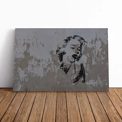 Marilyn Monroe Graffiti Canvas Wall Art Print Framed Picture Decor Living Room • £34.95