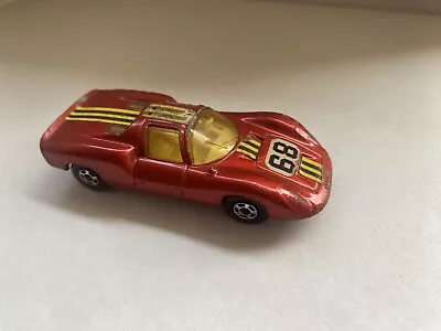 Lesney Matchbox No.68 Porsche 910 In Metalfake Red With Superfast Wheels 1970 • £5