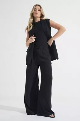 Decjuba HANNA WIDE LEG PANT Size L RRP $109.95 • $55