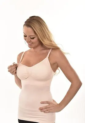 $23.99 • Buy Maternity Easy Nursing Cami Top Breast Feed S/M L/XL White Black Pink Nude 9869