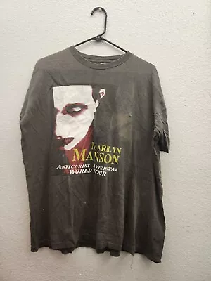 VINTAGE  Marilyn Manson Antichrist Superstar Tour World Shirt XL👁 See Details • $175