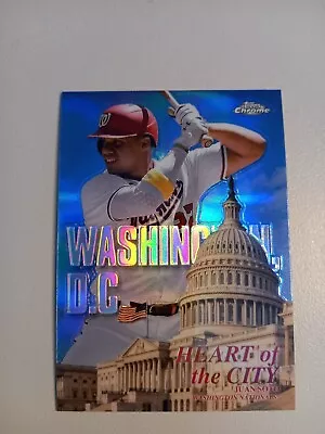 2022 Topps Chrome Juan Soto Heart Of The City Refractor Nationals #HOC-6 • $2