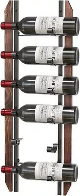 J JACKCUBE DESIGN Wine Rack Wall Mounted Organizer For 6 Bottles Brown  • $43.02