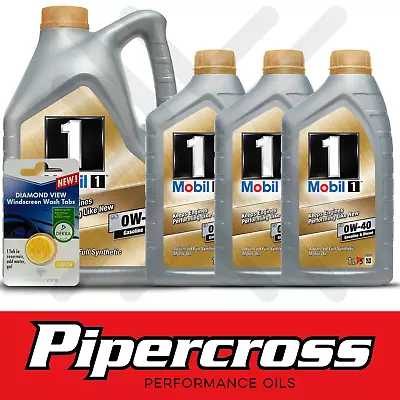 £84.99 • Buy Mobil 1 FS 0W-40 Fully Syn Engine Oil 8L 8 Litre (5L+1L X3) + 5L SCREENWASH TAB