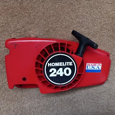 Homelite 240 Chainsaw Recoil Cover Complete • £18