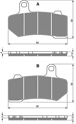 Brake Disc Pads Front L/H Goldfren For 2009 H/Davidson VRSCF 1250 V-Rod Muscle • $17.34