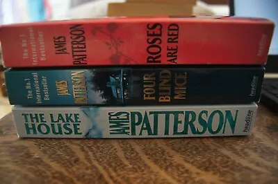 £6.50 • Buy James Patterson 3 Books Roses Are Red Four Blind Mice The Lake House
