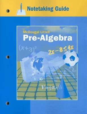 Notetaking Guide : Pre-Algebra Perfect • $6.88