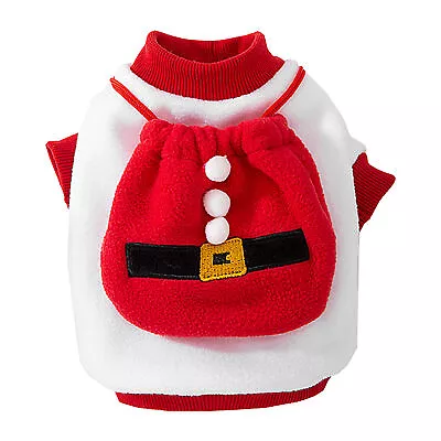 Dog Christmas Clothes Plush Sweater Christmas Outfit For Puppy  • $11.10