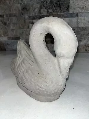 Vintage Style Swan Concrete Garden Statue • $24