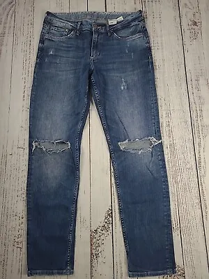 H&m Boyfriend Low Waist Tapered Jeans Women's Size 27/32 Read • $12.74