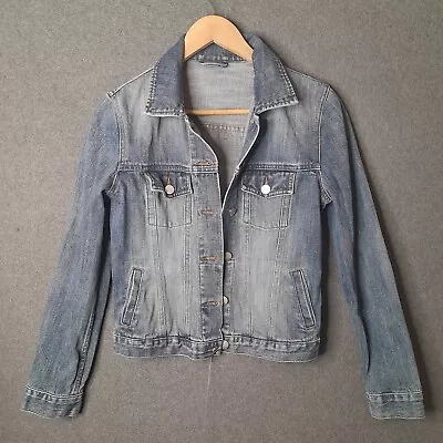 ESPRIT Womens Denim Jacket Size XS 8-10 Button-up Blue Cotton Pockets Classic  • $24.95