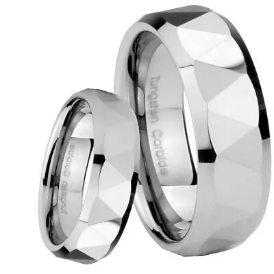 His Hers Tungsten Comfort Fit Matching Ring Set • $14.99